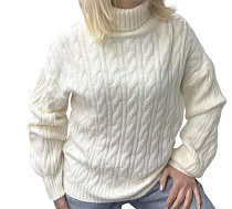 Свитер Elena&Vika 24027 white - делук