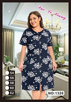 Халат Brilliant 1326 navy-white - делук