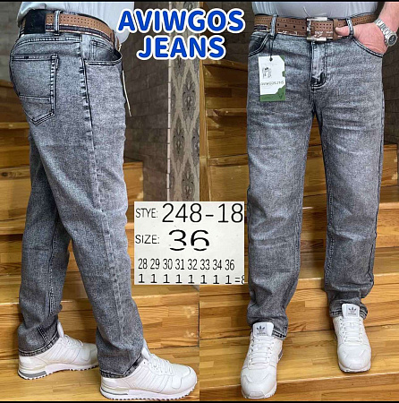 Джинсы God Baron 248-18 grey - делук