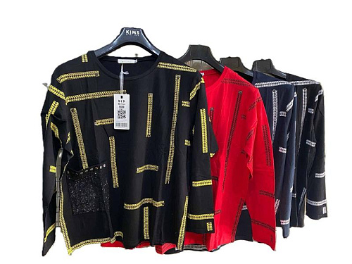 Свитер Immei 6690 black-white - делук