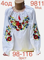 Вышиванка Надийка ND902-9811 white - делук