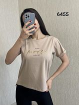 Футболка Fsn 6455 beige - делук
