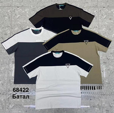 Футболка Minh 68422 black - делук