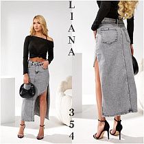 Юбка Liana Denim 354 grey - делук