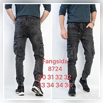 Джинсы God Baron 8724 black - делук