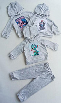 Костюм Спорт Meloria ML7656 grey-green - делук