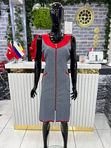 Халат Cotpark 5095 l.grey-red - делук