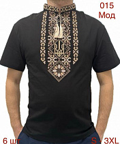 Вышиванка Надийка ND777-015 black - делук