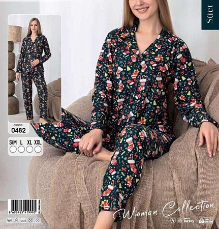 Пижама Estima 0482 green - делук