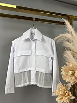 Блузка Delfinka 670 white - делук
