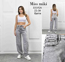 Джинсы Basanjiu 331 grey - делук