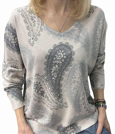 Свитер Elena&Vika 25240 beige - делук