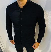 Рубашка 3185-1 black - делук