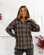 Рубашка Loren 759 brown - делук