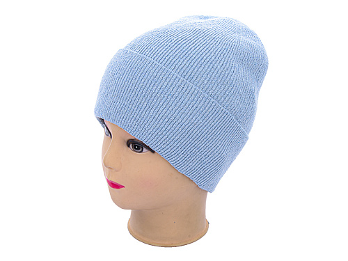 Шапка Angelica FNW001-5 на флісі l.blue - делук