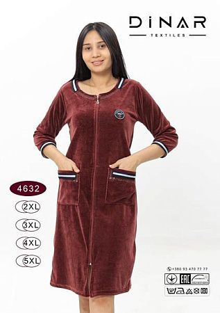 Халат Sss Annet DO-D4632 brown - делук