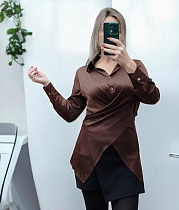 Блузка Nefertiti 1655 brown - делук