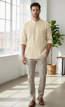 Рубашка Mary Poppins 7196 beige - делук