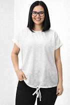 Футболка Elena&Vika 25044 white - делук