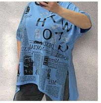 Футболка Elena&Vika 25319 l.blue - делук