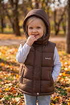 Жилетка Delfinka 599 brown - делук