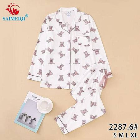 Пижама Estima 2287-6 white - делук