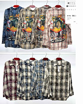 Рубашка Estima 705-3 blue-grey - делук