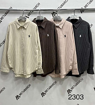 Рубашка Met&March 2303 d.beige - делук