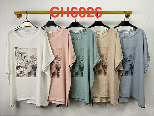 Футболка Saint Wish CH6026 mix - делук