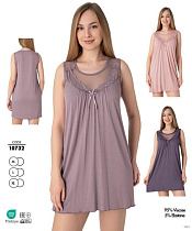 Ночнушка Cotpark 10732 violet - делук