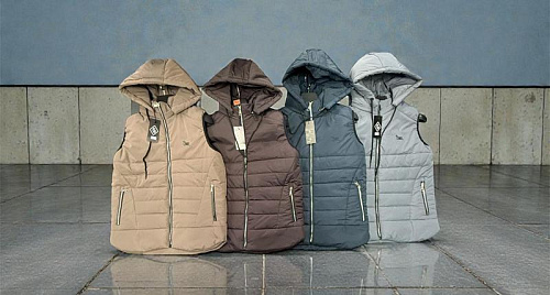 Жилетка Phi Hung P331 l.grey - делук