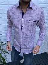 Рубашка Nik 55487 beige - делук