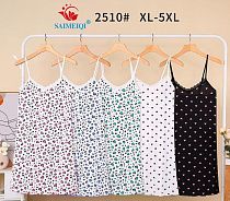 Ночнушка Saimeiqi 2501 white-black - делук
