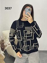 Свитер Fsn 3037 black - делук