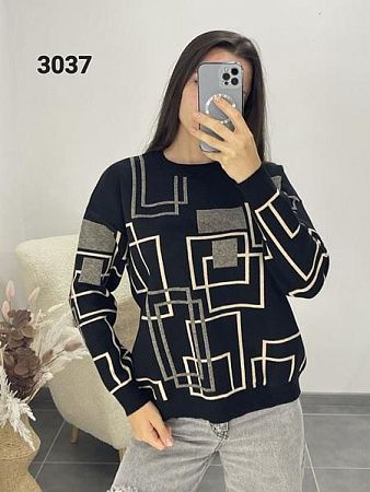 Свитер Fsn 3037 black - делук