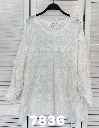 Блузка Divo 7836 white - делук