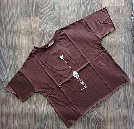 Футболка Fsn 7177 brown - делук