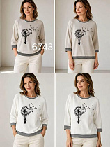 Свитер Gertie 6743 white - делук