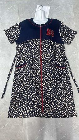 Халат Brilliant BR12 navy - делук