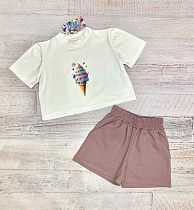 Костюм Lima Kids 2514 white-brown - делук