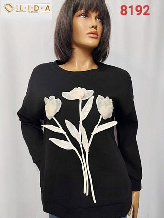 Свитер Lida 8192 black - делук