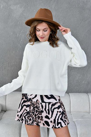 Свитер Lora LR581 white Свитер Lora LR581 white - делук