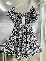 Платье Arina 1509 black-white - делук