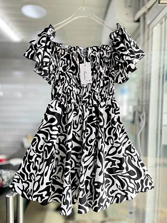Платье Arina 1509 black-white - делук