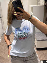 Футболка Lora LR1153 l.blue - делук