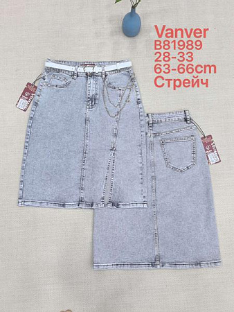 Юбка Vanver B81989 l.grey - делук