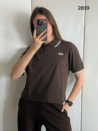 Футболка Fsn 2839 brown - делук