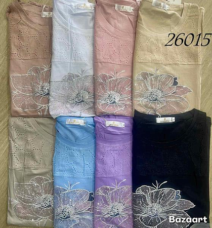 Футболка Levisha 26015 l.beige - делук