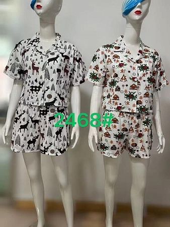 Пижама Saimeiqi 2468 white-brown - делук