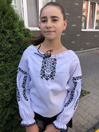 Вышиванка Moda School M14 white - делук